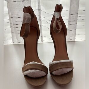 Wild Diva Tan Heels with Stiletto Design